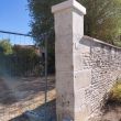 Réfection d’un pilier de portail en pierre